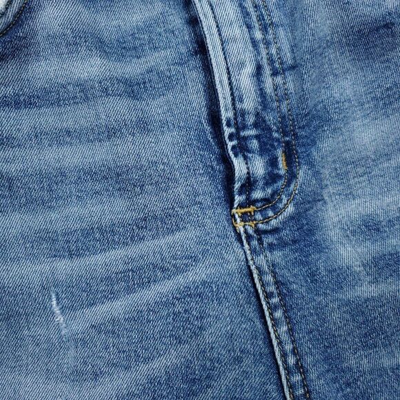 Agolde Ruby Super High Rise Premium Slim Straight Jeans Outsider Size 26 Blue - Picture 12 of 16